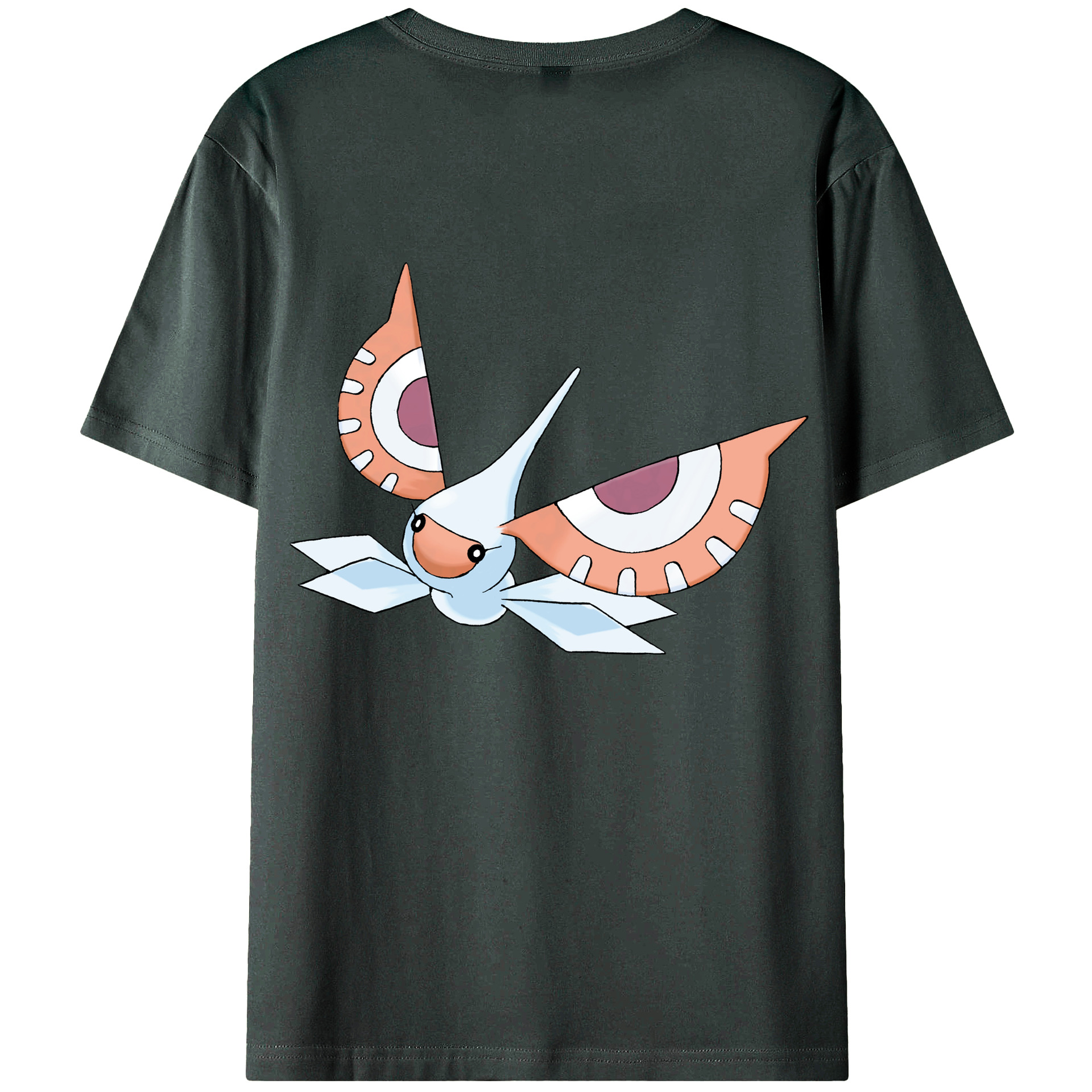 （画像用） ポケットモンスター Pokémon 綿100％ メンズ半袖Tシャツ（バックプリント） 通気性